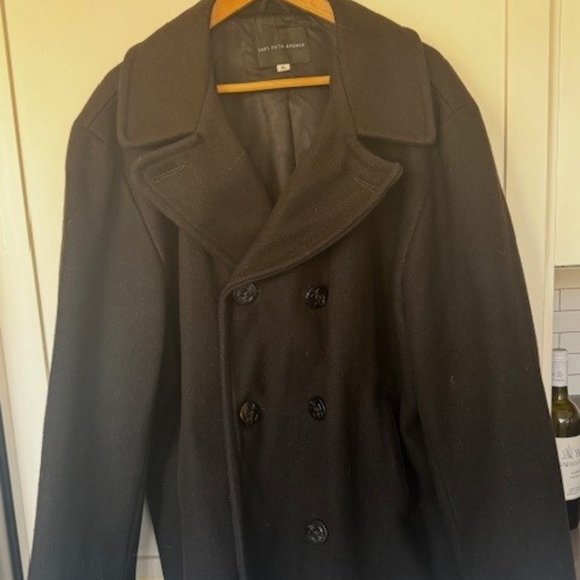 Golden Bear | Saks Fifth Avenue | Navy Blue Pea Coat  | Size XL - Picture 1 of 10